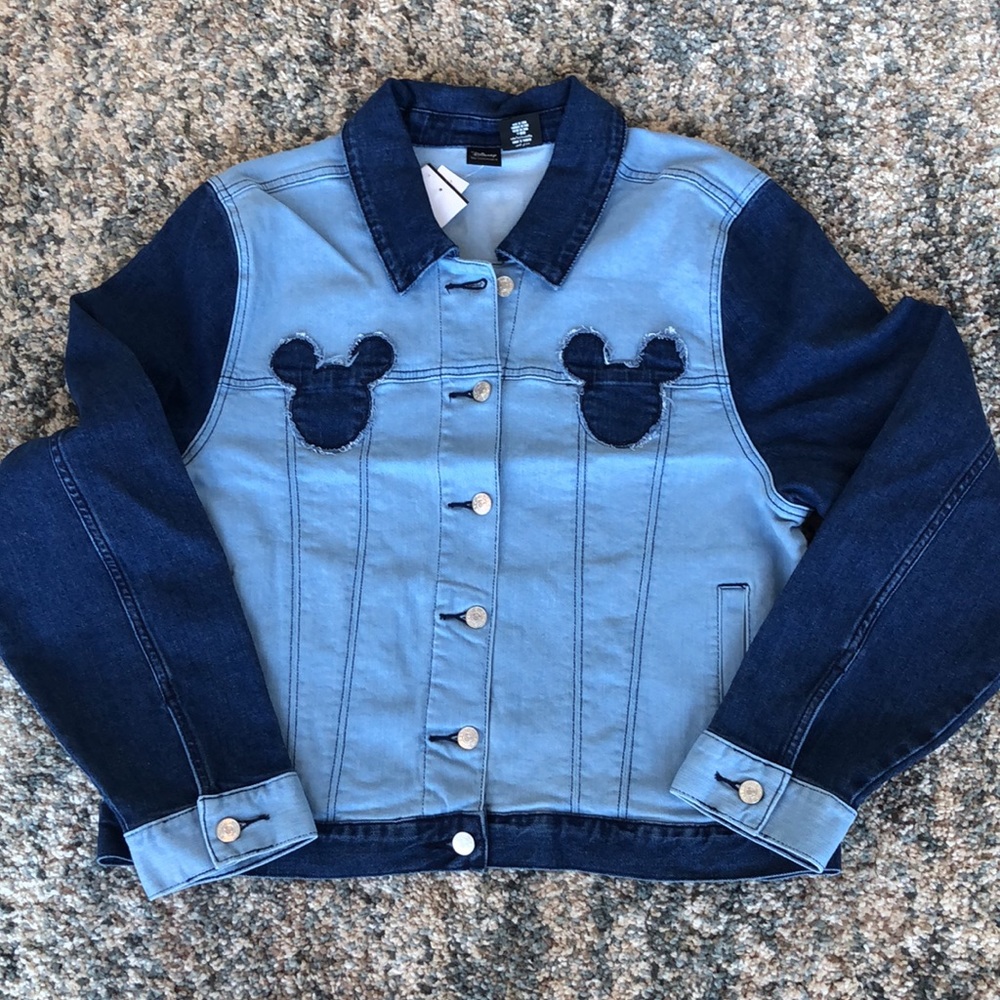 NWT Mickey Mouse denim jacket XL